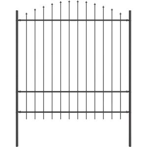 Panneau de clôture de jardin en acier Vidaxl - Gris moderne 1,7x1,75m Panneau de clôture de jardin en acier Vidaxl - Gris moderne 1,7x1,75m
