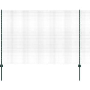 vidaXL Clôture en fil métallique avec 5 poteaux verts 1.6x10 m - Clôture vidaXL Clôture en fil métallique avec 5 poteaux verts 1.6x10 m - Clôture