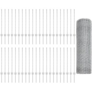 Ensemble de Clôture de Jardin en Acier Galvanisé vidaXL - U-Canal 80 cm, 0,8x100 m Ensemble de Clôture de Jardin en Acier Galvanisé vidaXL - U-Canal 80 cm, 0,8x100 m