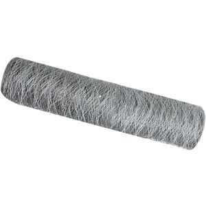 VIDAXL Clôture de jardin - Hexagonale 0,4x10 m Acier Gris VIDAXL Clôture de jardin - Hexagonale 0,4x10 m Acier Gris