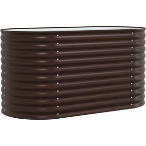 vidaXL Bac de Jardin Marron Acier Galvanisé 160 x 80 x 81 cm - Bac de Jardin vidaXL Bac de Jardin Marron Acier Galvanisé 160 x 80 x 81 cm - Bac de Jardin