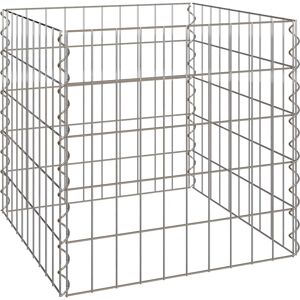 vidaXL - Silber Metall 50x50x50 - Metal - Barrière de jardin vidaXL - Silber Metall 50x50x50 - Metal - Barrière de jardin