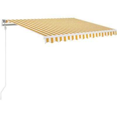 Store automatique rétractable Maisonchic Jaune Blanc - Store rétractable Store automatique rétractable Maisonchic Jaune Blanc - Store rétractable