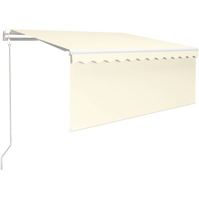 Store déroulant VIDAXL avec capteur de vent - 3,5x2,5m - Crème Store déroulant VIDAXL avec capteur de vent - 3,5x2,5m - Crème