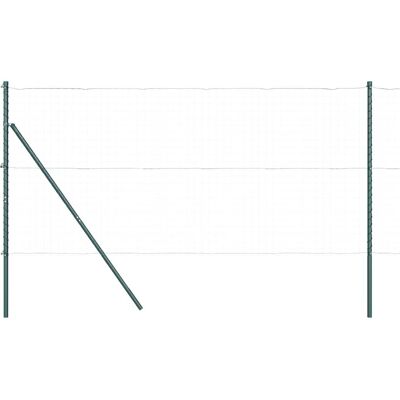 Poteaux de clôture vert Ø32 mm 170 cm Acier galvanisé - Poteaux de clôture Poteaux de clôture vert Ø32 mm 170 cm Acier galvanisé - Poteaux de clôture