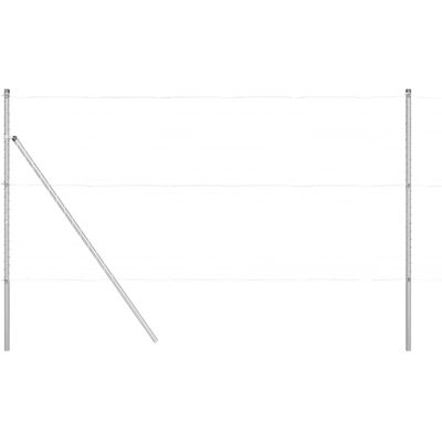 Poteaux de Clôture en Acier Galvanisé vidaXL - 26 pcs, Ø32mm, 190cm Poteaux de Clôture en Acier Galvanisé vidaXL - 26 pcs, Ø32mm, 190cm