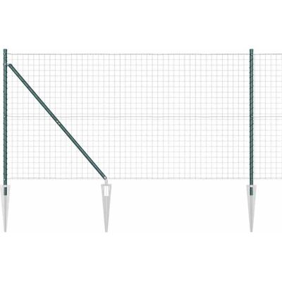 vidaXL Clôture Euro avec des Pointes 10 x 1,4 m Acier recouvert de PVC vidaXL Clôture Euro avec des Pointes 10 x 1,4 m Acier recouvert de PVC