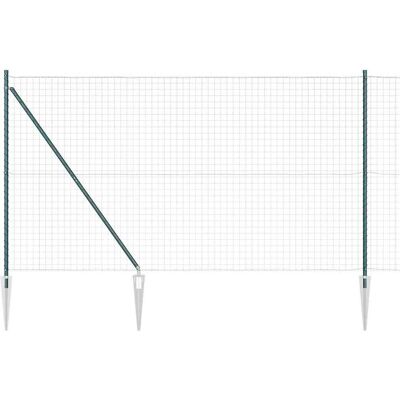 vidaXL Clôture Euro avec des Pointes 10 x 1,6 m Acier recouvert de PVC vidaXL Clôture Euro avec des Pointes 10 x 1,6 m Acier recouvert de PVC