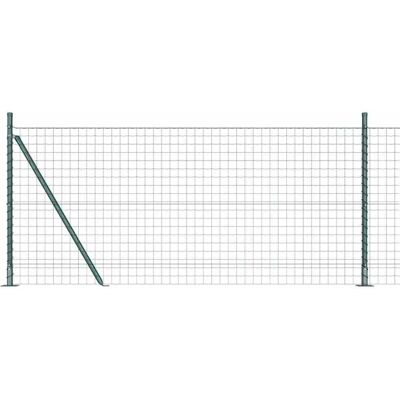 vidaXL Clôture Euro avec Base en Béton 10 x 0,8 m Vert Maille vidaXL Clôture Euro avec Base en Béton 10 x 0,8 m Vert Maille