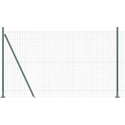vidaXL Clôture Euro avec Base en Béton 10 x 1,6 m Vert Maille vidaXL Clôture Euro avec Base en Béton 10 x 1,6 m Vert Maille