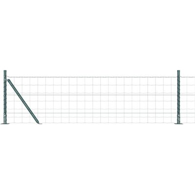 vidaXL Clôture Euro avec Base en Béton 25 x 0,4 m Vert Maille vidaXL Clôture Euro avec Base en Béton 25 x 0,4 m Vert Maille