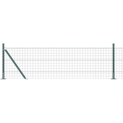 vidaXL Clôture Euro avec Base en Béton 50 x 0,6 m Vert Maille vidaXL Clôture Euro avec Base en Béton 50 x 0,6 m Vert Maille
