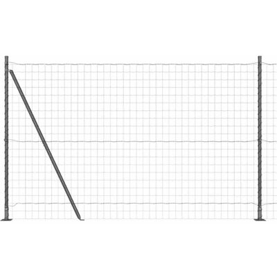 vidaXL Clôture Européenne avec Socle en Béton 10 x 1,5 m Gris Maille vidaXL Clôture Européenne avec Socle en Béton 10 x 1,5 m Gris Maille