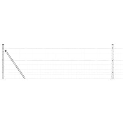 vidaXL Clôture Euro Extérieure avec Base en Béton 50 x 0,6 m Argenté vidaXL Clôture Euro Extérieure avec Base en Béton 50 x 0,6 m Argenté