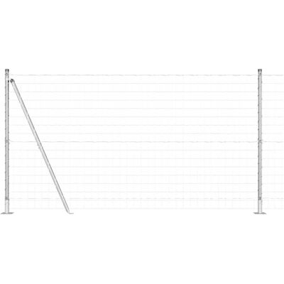 vidaXL Clôture Euro avec Base en Béton 10 x 1,2 m Acier galvanisé vidaXL Clôture Euro avec Base en Béton 10 x 1,2 m Acier galvanisé