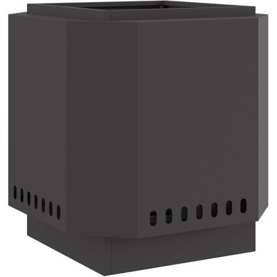 vidaXL Poêle à feu en acier - Rectangulaire, Noir - Poêle vidaXL Poêle à feu en acier - Rectangulaire, Noir - Poêle