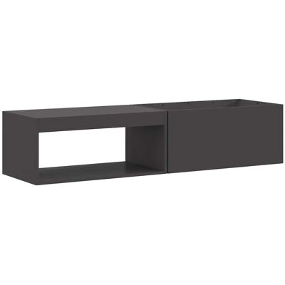 vidaXL Acier/Noir Feu de jardin rectangulaire - Feu de jardin vidaXL Acier/Noir Feu de jardin rectangulaire - Feu de jardin