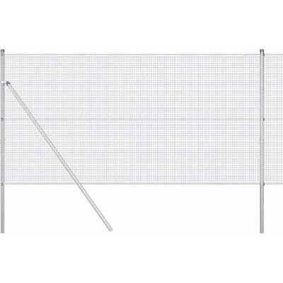 vidaXL Clôture en acier galvanisé 13 poteaux 1x50 m vidaXL Clôture en acier galvanisé 13 poteaux 1x50 m