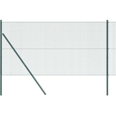 Ensemble de Poteaux de Clôture vidaXL - Métal Vert 10 x 1 m - Kit de clôture Ensemble de Poteaux de Clôture vidaXL - Métal Vert 10 x 1 m - Kit de clôture