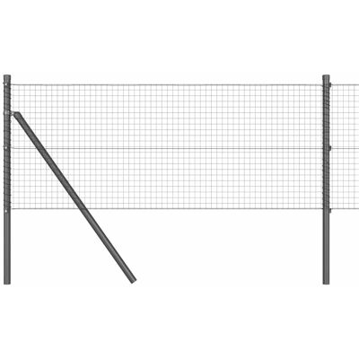 Clôture en maille d'acier vidaXL avec 13 poteaux - Résistante aux intempéries Clôture en maille d'acier vidaXL avec 13 poteaux - Résistante aux intempéries