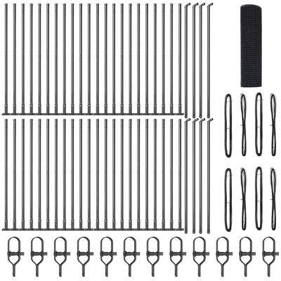 vidaXL Clôture en fil soudé avec base en béton 100 x 0,6 m Gris Maille vidaXL Clôture en fil soudé avec base en béton 100 x 0,6 m Gris Maille