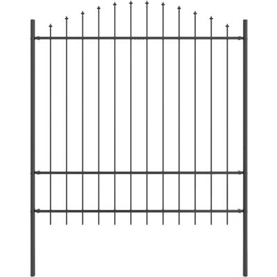 Panneau de clôture de jardin en acier Vidaxl - Gris moderne 1,7x1,75m Panneau de clôture de jardin en acier Vidaxl - Gris moderne 1,7x1,75m