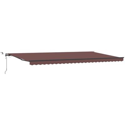 Store retráctil automatique marron 600x300 cm vidaXL Store retráctil automatique marron 600x300 cm vidaXL