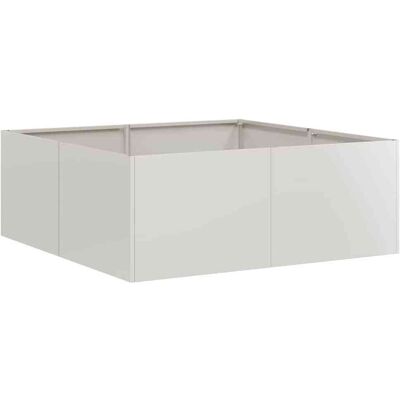 vidaXL Pot de Fleurs en Acier Inoxydable 80x80x30 cm - Extérieur vidaXL Pot de Fleurs en Acier Inoxydable 80x80x30 cm - Extérieur