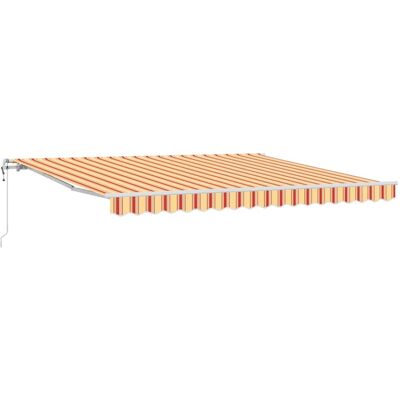 vidaXL Auvent rétractable Jaune et Orange 400 × 300 cm vidaXL Auvent rétractable Jaune et Orange 400 × 300 cm