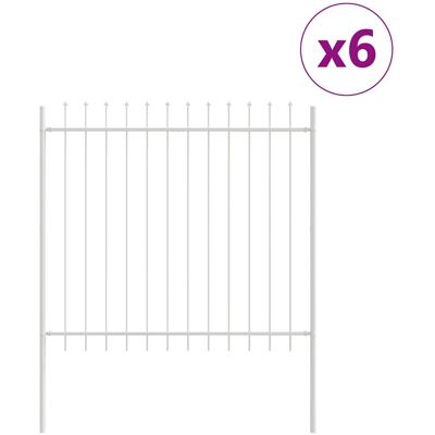 vidaXL spear-point clôture de jardin blanche 10,2 m x 2,0 m vidaXL spear-point clôture de jardin blanche 10,2 m x 2,0 m