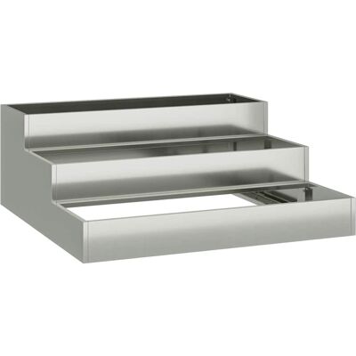 vidaXL Conteneur de jardin - Acier galvanisé au feu - 90x90x35 cm - Gris moderne - Conteneur vidaXL Conteneur de jardin - Acier galvanisé au feu - 90x90x35 cm - Gris moderne - Conteneur