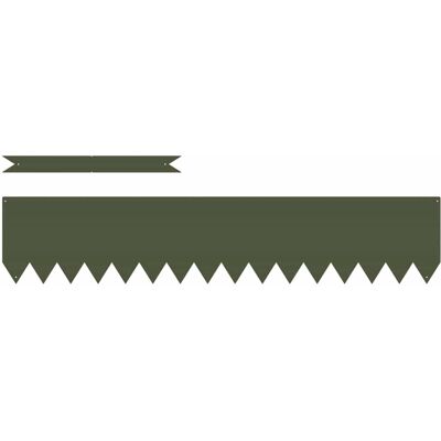 vidaXL Bordure de jardin en métal vert olive 100x0.5x20cm - Bordure de jardin vidaXL Bordure de jardin en métal vert olive 100x0.5x20cm - Bordure de jardin