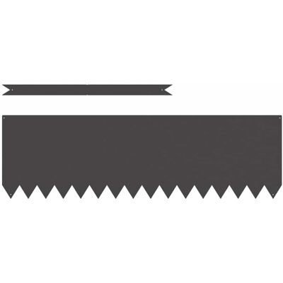 vidaXL Bordure en plastique noir 100 x 0.5 x 30 cm - limite de jardin vidaXL Bordure en plastique noir 100 x 0.5 x 30 cm - limite de jardin
