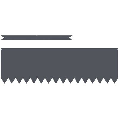 vidaXL Bordure de jardin en plastique anthracite 100x0.5x30cm Durable vidaXL Bordure de jardin en plastique anthracite 100x0.5x30cm Durable