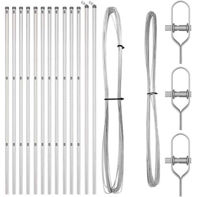 Poteaux de Clôture 13 pcs Ø32 mm 210 cm - Poteaux de clôture Poteaux de Clôture 13 pcs Ø32 mm 210 cm - Poteaux de clôture