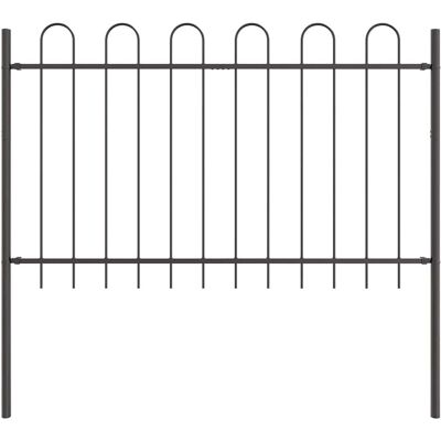 vidaXL Clôture de jardin en acier gris 170 x 100 cm Moderne vidaXL Clôture de jardin en acier gris 170 x 100 cm Moderne