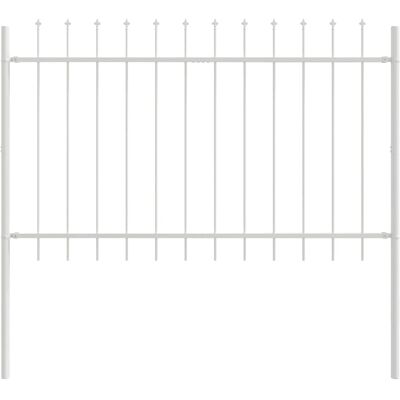 Panneau de Clôture en Fer Blanc vidaXL - Clôture Panneau de Clôture en Fer Blanc vidaXL - Clôture