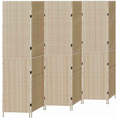 Paravent en bois beige grande vidaXL - Paravent d'intérieur Paravent en bois beige grande vidaXL - Paravent d'intérieur