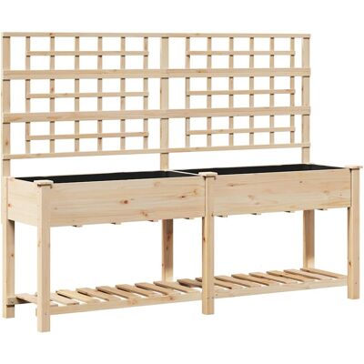 Support pour plantes en bois de pin massif 203x53x152 cm - Support pour plantes Support pour plantes en bois de pin massif 203x53x152 cm - Support pour plantes