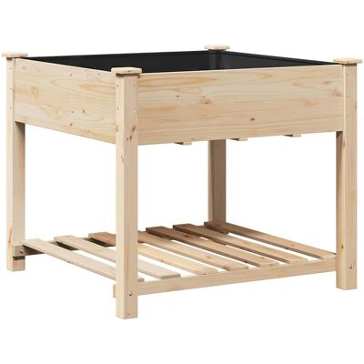 Vidaxl - Pot de jardin avec étagère 90x90x76 cm - Bois Vidaxl - Pot de jardin avec étagère 90x90x76 cm - Bois