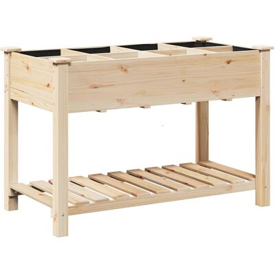 VidaXL Jardinière de Jardin avec Grilles 115x59x76 cm Bois de Pin Massif VidaXL Jardinière de Jardin avec Grilles 115x59x76 cm Bois de Pin Massif