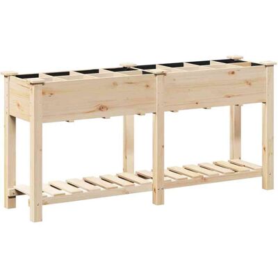 Jardin Pot de Fleurs avec Grilles 161x43x76 cm Bois de Pin Massif vidaXL Jardin Pot de Fleurs avec Grilles 161x43x76 cm Bois de Pin Massif vidaXL