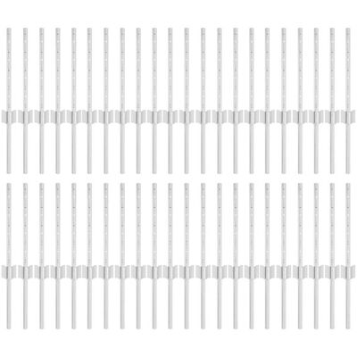 vidaXL Poteau de clôture enchâssé 44 pc Argenté 80 cm vidaXL Poteau de clôture enchâssé 44 pc Argenté 80 cm