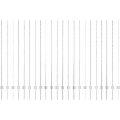 vidaXL Poteau de clôture enchâssé 22 pc Argenté 200 cm vidaXL Poteau de clôture enchâssé 22 pc Argenté 200 cm