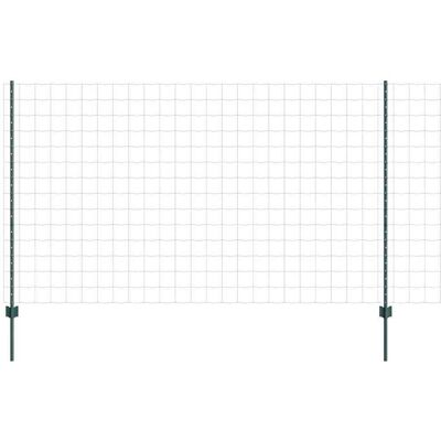 vidaXL Clôture Euro avec poteau 10 x 1,4 m Acier recouvert de PVC Vert vidaXL Clôture Euro avec poteau 10 x 1,4 m Acier recouvert de PVC Vert