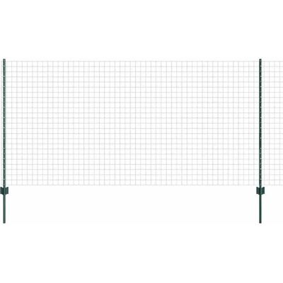 vidaXL Clôture Euro avec poteau 25 x 1,2 m Acier recouvert de PVC Vert vidaXL Clôture Euro avec poteau 25 x 1,2 m Acier recouvert de PVC Vert