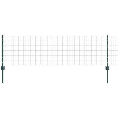 Ensemble de Clôture en Métal Euro vidaXL - Durable et Facile à Installer Ensemble de Clôture en Métal Euro vidaXL - Durable et Facile à Installer