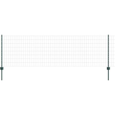 vidaXL Clôture Euro avec poteau 25 x 0,8 m Acier recouvert de PVC Vert vidaXL Clôture Euro avec poteau 25 x 0,8 m Acier recouvert de PVC Vert