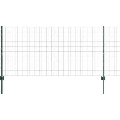 vidaXL Clôture Euro avec poteau 25 x 1 m Acier recouvert de PVC Vert vidaXL Clôture Euro avec poteau 25 x 1 m Acier recouvert de PVC Vert