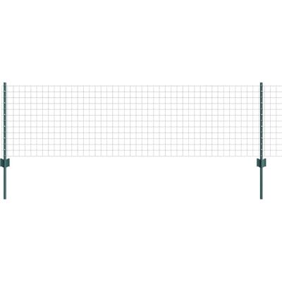 vidaXL Clôture Euro avec poteau 50 x 0,6 m Acier recouvert de PVC Vert vidaXL Clôture Euro avec poteau 50 x 0,6 m Acier recouvert de PVC Vert